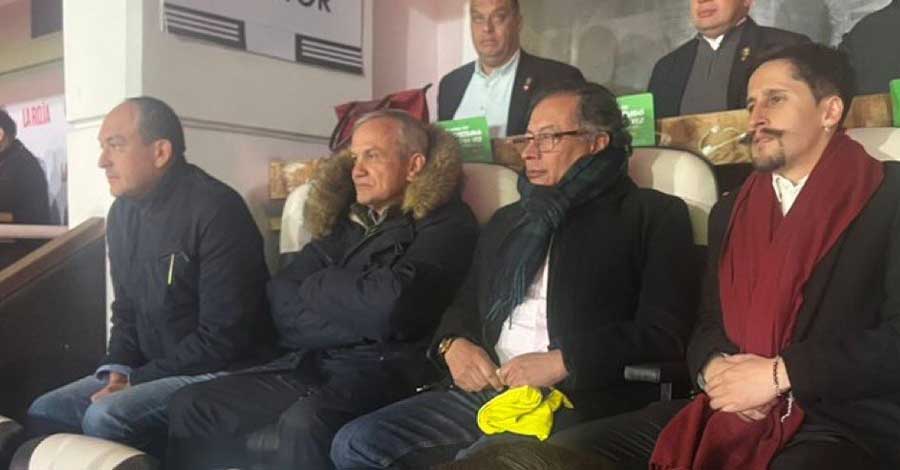 El presidente Gustavo Petro estuvo en Chile viendo a la Selección Colombia