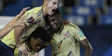 James y Cuadrado, los únicos de los convocados con goles ante Venezuela