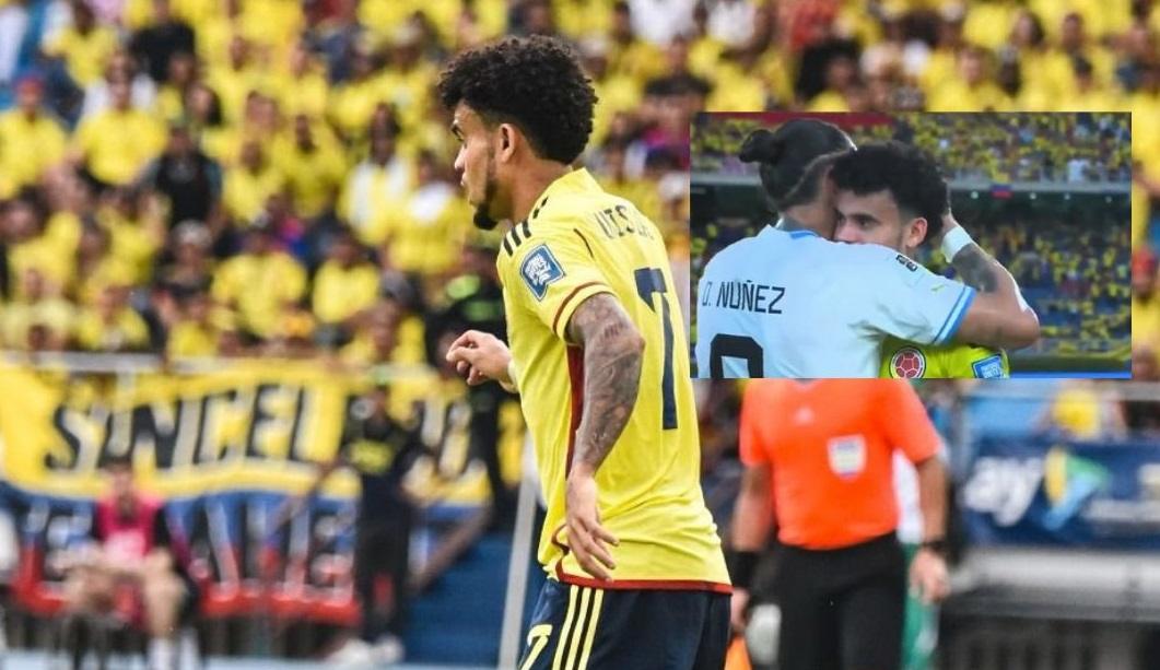 Luis Díaz: Críticas por su gol fallado y abrazo con Darwin Núñez tras el empate
