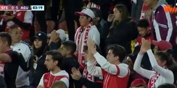 ¿Aplaudir un gol del rival?: La polémica entre los hinchas de Santa Fe