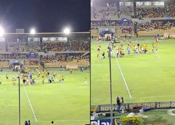 ¡Hinchas del Real Cartagena invadieron la cancha y agredieron a jugadores de su equipo!