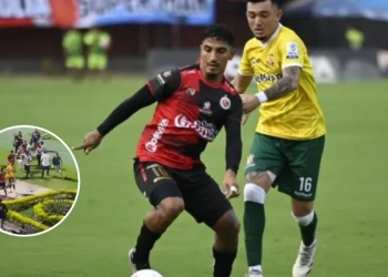 Otro escándalo en la B: ¡Partido entre Cúcuta vs. Barranquilla terminó en batalla campal!