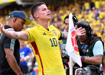 James Rodríguez: 54 participaciones de gol con Colombia