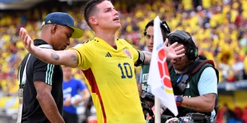 James Rodríguez: 54 participaciones de gol con Colombia