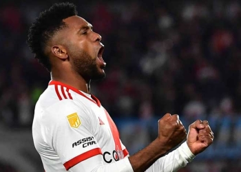 Otro doblete, ¿y cuántos goles ha marcado Miguel Borja en River Plate?