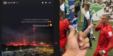 El beso de Portilla y los posteos de los jugadores de América en redes