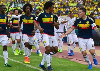 La Selección Colombia que logró el más reciente triunfo en Ecuador