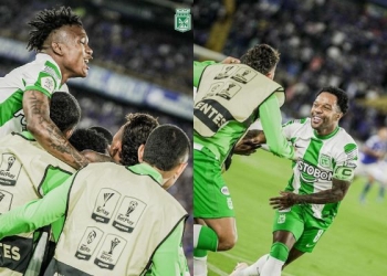 Gol de Dorlan Pabón en la final y así celebró Atlético Nacional