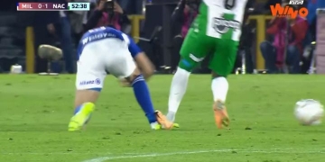 Millonarios vs. Atlético Nacional: ¿Y eso no era roja para Dorlan Pabón?