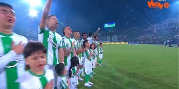 ¡Hasta Jhon Duque! Jugadores de Nacional cantaron a todo pulmón el himno antiqueño