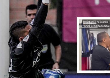 Video: ¡Aristi haciéndole fuerza a Kevin Mier en los penaltis!
