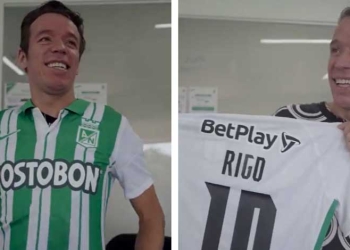 Así fue y así terminó el día de Rigo en Atlético Nacional. ¡Se puso la camiseta!
