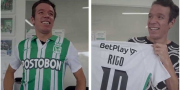 Así fue y así terminó el día de Rigo en Atlético Nacional. ¡Se puso la camiseta!
