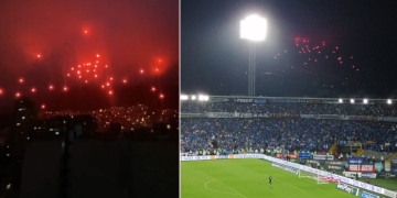 No salió igual: hinchas de América intentaron sorprender con bengalas otra vez