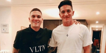 Germán Cano y Juanfer Quintero, de paso por el DIM y campeones de Libertadores
