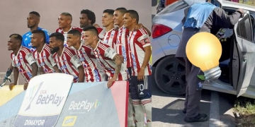 Jugador de Junior involucrado en un accidente de tránsito