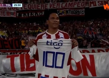 Carlos Bacca superó los 100 goles con el Junior