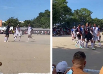 ¡La expulsión del Chino Sandoval en un partido de fin de año!
