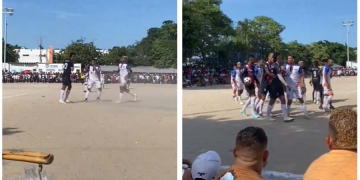 ¡La expulsión del Chino Sandoval en un partido de fin de año!