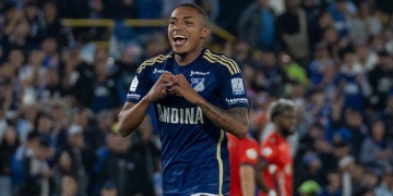 Jhon Largacha, tercer partido con Millonarios y primer gol