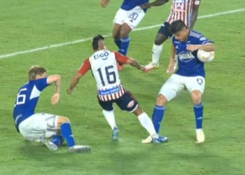 Los penaltis de la polémica en la Superliga entre Junior y Millonarios