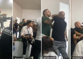 El otro ángulo de la interrupción a Bodmer en la rueda de prensa