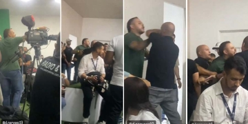 El otro ángulo de la interrupción a Bodmer en la rueda de prensa