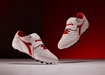 Diadora lanza el Brasil Classico en «Blanco/Rojo Milano»