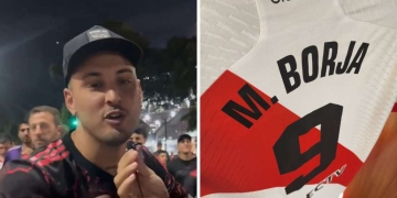 ¿Mala leche? Hincha de River Plate no le cree a Miguel Borja