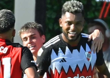 Miguel Borja: 7 goles en 5 partidos de 2024 y su récord en River