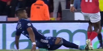 Video: así fue la jugada de la lesión de Rafa Pérez. ¡Qué fuerte!