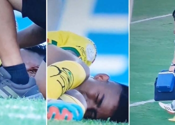 La lesión que sacó al Chino Sandoval en partido de Real Cartagena