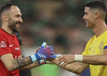 David Ospina y el festejo con Cristiano Ronaldo previo a unirse a la Tricolor