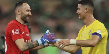 David Ospina y el festejo con Cristiano Ronaldo previo a unirse a la Tricolor