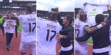 Dayro, récord en el FPC y el emotivo festejo con Galván