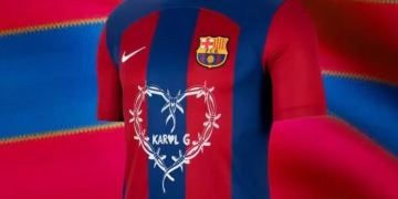 Karol G en la camiseta del FC Barcelona