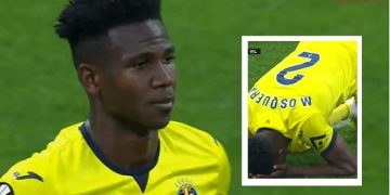 El increíble autogol de Yerson Mosquera en la Europa League