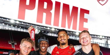 Arsenal lanza botella personalizada de bebida energética