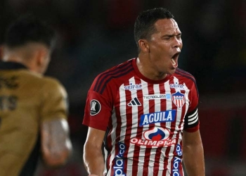 Carlos Bacca y un gol más cerca de ser el goleador histórico de Junior en Libertadores