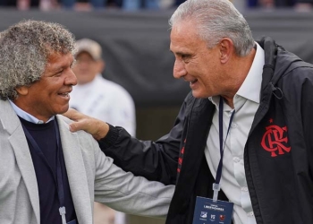 Tite, el saludo con Gamero y “los detalles” por los que Flamengo no pudo ganarle a Millonarios