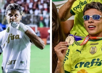 ¡Qué momento, Richard Ríos! Título, gol, festejo con Endrick…