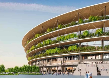 En Serbia inician la construcción de un estadio arborizado