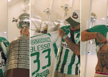 Lo mejor de la visita de Blessd a la sede de Atlético Nacional
