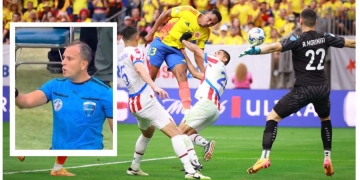 ¿Por qué no fue penalti sobre Yerry Mina? La explicación pública del árbitro Darío Herrera