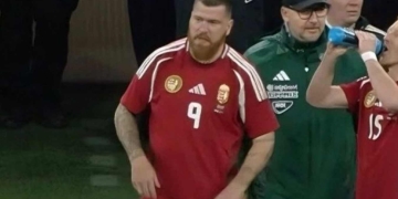 Martin Ádám, el delantero húngaro que viraliza en la Euro 2024 por su físico
