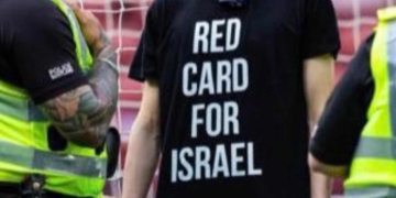 Protesta con «tarjeta roja para Israel» retrasó clasificatorio femenino a la Euro 2025