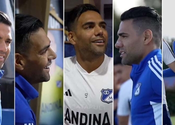 ¡Falcao en su primer entrenamiento en Millonarios!