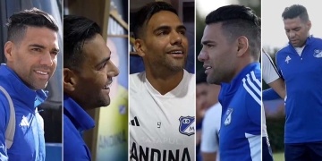 ¡Falcao en su primer entrenamiento en Millonarios!