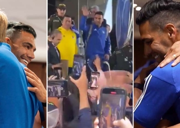 La llegada de Falcao a Millos, primer contacto con la hinchada y transmisión de su presentación