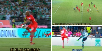 El audio del VAR en la jugada polémica en el Atanasio: ¿Por qué fue penalti para Nacional?